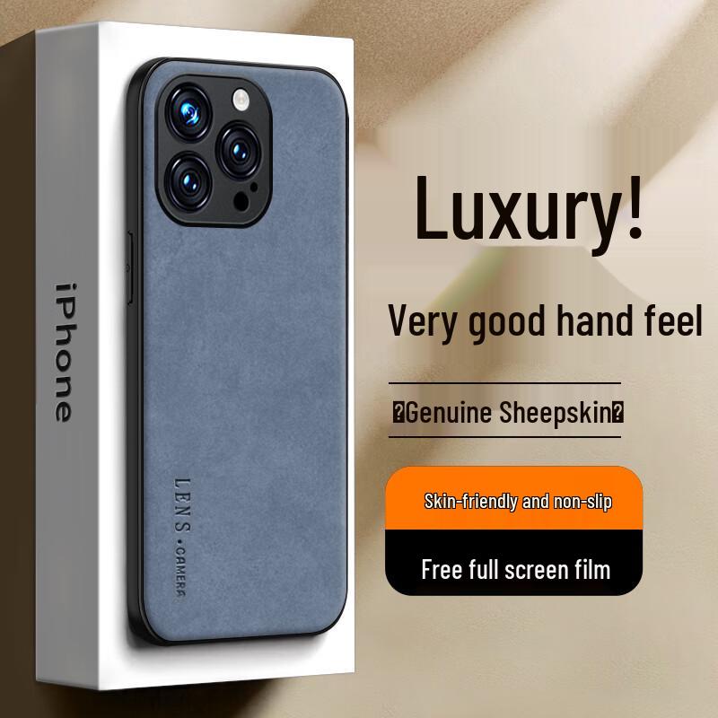 

Чохол для iPhone SHIYONG з повною обгорткою, текстура шкіри 6.7-inch
