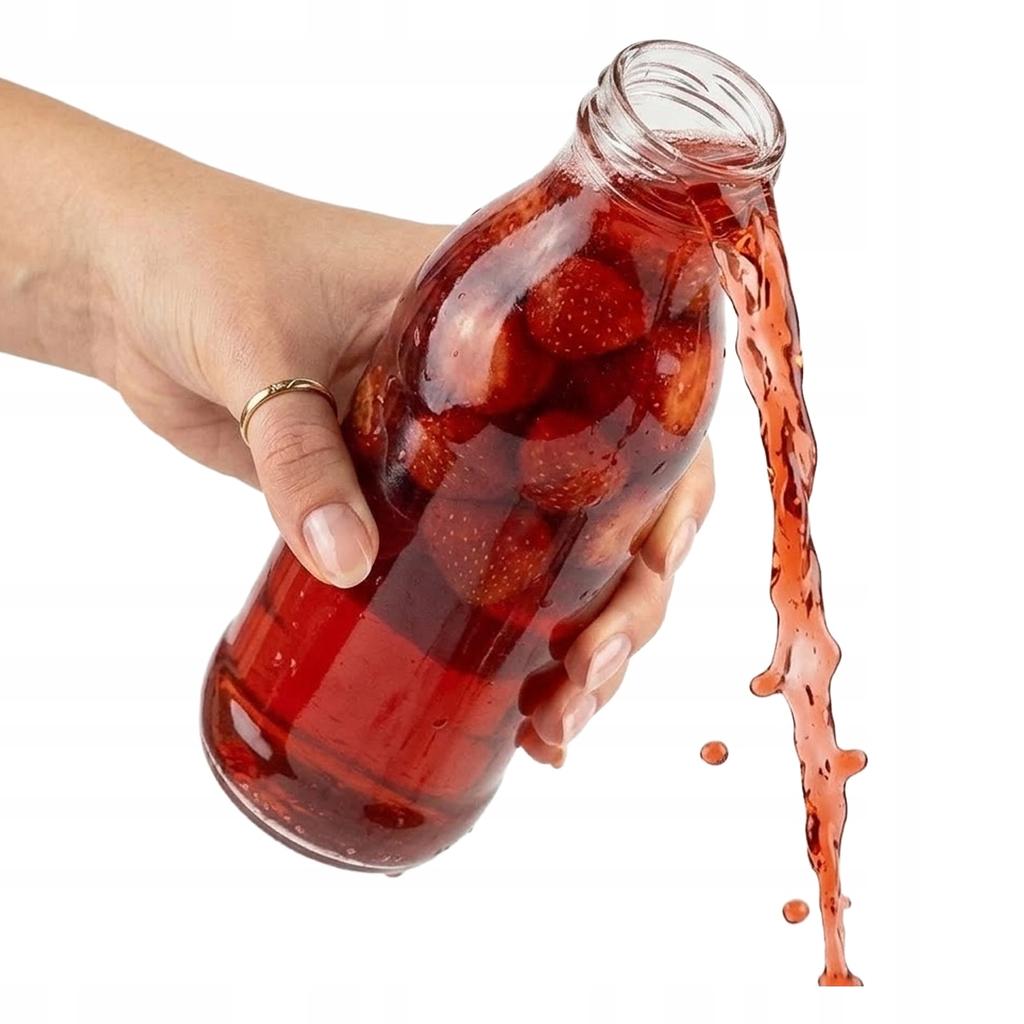 20pcs. Bottles For Juice Kubuś 500Ml Glass Bottle For Juices + Cap 20X