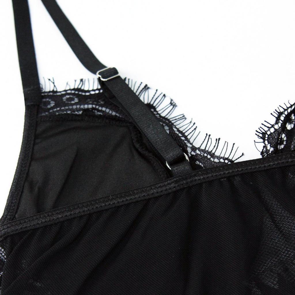 European & American Style Lace Patchwork Camisole for Women - Hot Girl Bare Back Mesh Eyelash 8834