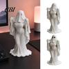 Halloween Decor Figurine Ghost Lady Ornament, Durable PLA 3D Printing Figure, Printed Full of Mystery Collectible, for Desktop Bookshelf Home