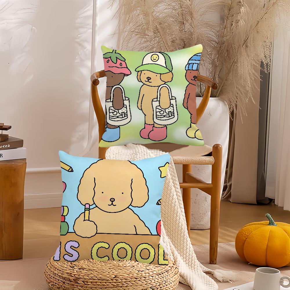 Cartoon Cute B-bobbie G-goods Pillow Case Suitable For Bedrooms Living Rooms Cars Home Decoration