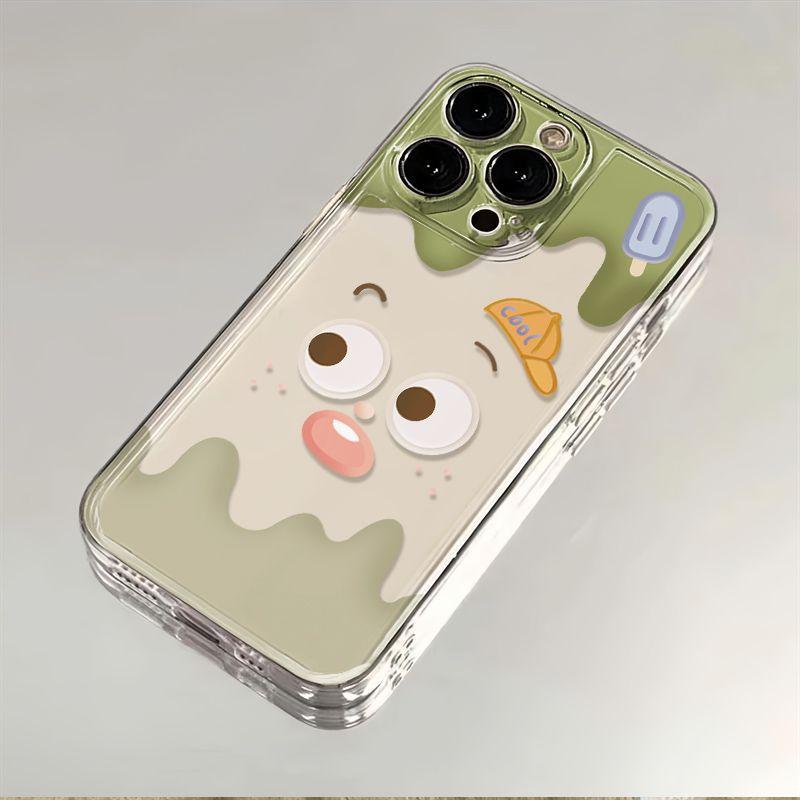 Cute Ice Cream Is Compatible with Apple 16 Phone Case 15plus, Matte 13 Silicone 12, Mini Protective Case 14promax