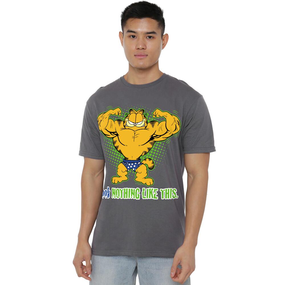 Garfield Nothing Like This T-Shirt S-2XL , Charcoal Unisex T-Shirt XXXL