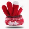 Men Student Full Fingers Gloves Christmas Snowflakes Gloves Unisex Gloves Korean Style Mittens