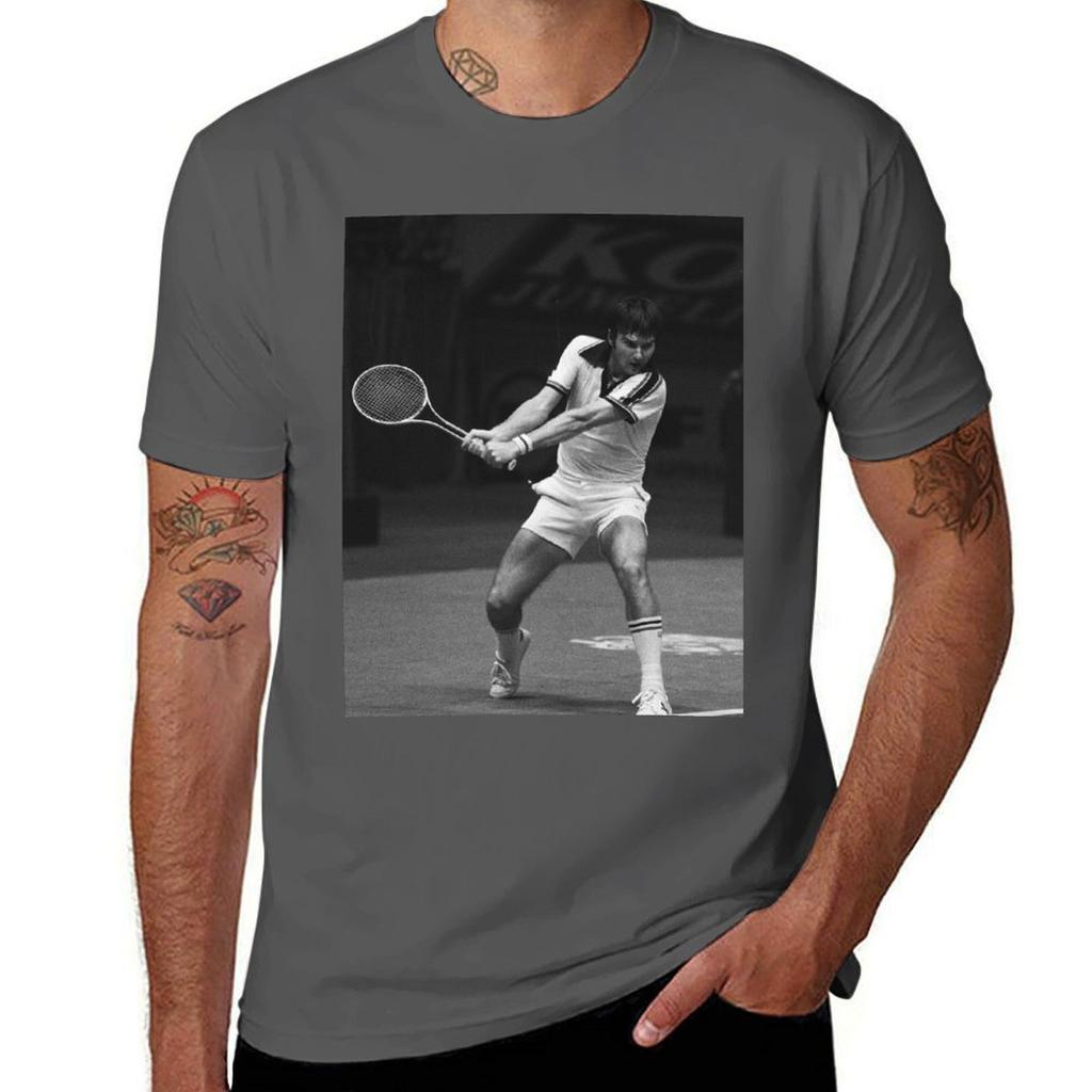 Jimmy Connors Jimbo The Brash Basher of Belleville Tennis Legend TShirt T Shirt Unisex Cotton Luxury Brand TShirt