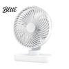 Compact Cooling Device Portable Desk Fan Small Air Circulating 3 Speed Quiet Personal Fan Adjustable Tilt Head Table for Office Dorm Kitchen