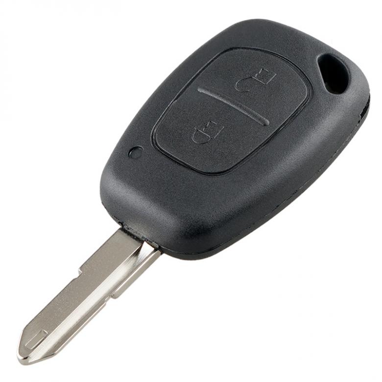 2-knappers bilfjernkontrollskall med 206 blader passer for Movano/Kangoo/Renault Traffic Master Vivaro