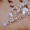 925 Sterling Silver Hot Sale Valentine Gift Charm  Color Jewelry Fashion Bracelets Cute Women Lady Wedding Charms
