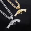 Pistola Gioiello Temu Ciondolo in Lega Strass, Personalizzato da Uomo Esagerato Rap Trendsetter Stile Hip Hop Ciondolo