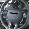 ABS Carbon Fiber Style Car Steering Wheel Button Frame Trim for Land Rover Range Rover Evoque 2012-2017 Car Interior Modification Decorative