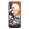 Japanese Landscape Phone Case For Samsung Galaxy S24 S23 S22 S20 Ultra S21 FE 5G S10 S9 Plus S10E S8 Soft Silicone Cover