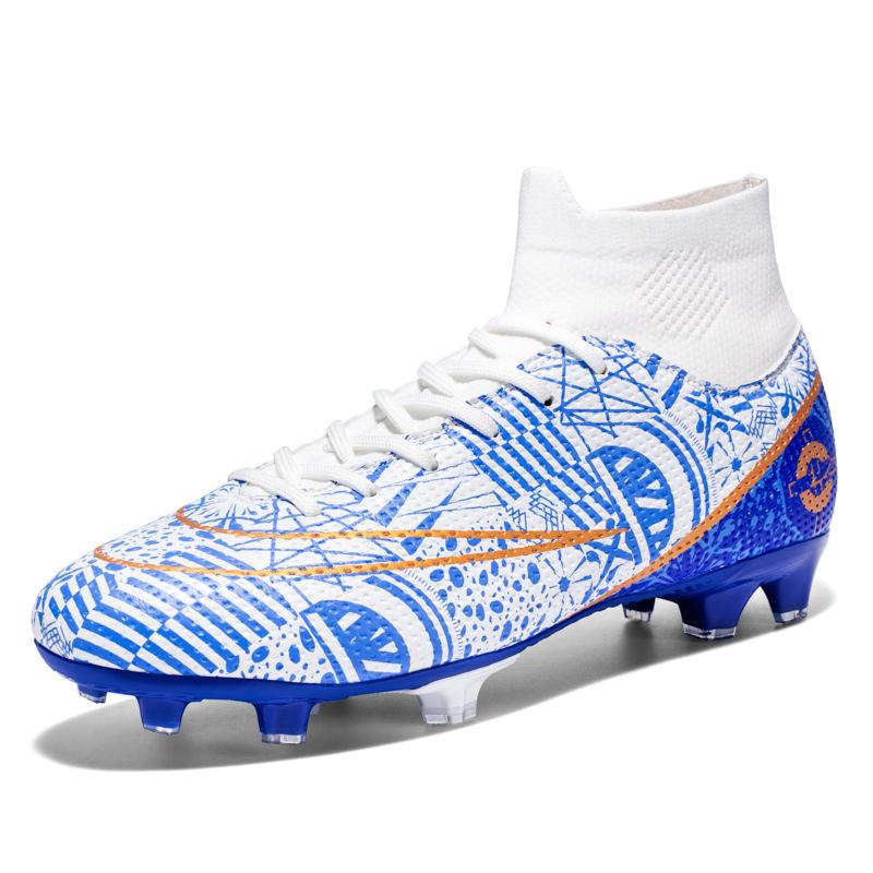 

New high-top outdoor primary and secondary school students youth football shoes long broken nails men s and women s soccer boots 32