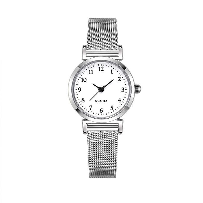 Women's Casual Digital Quartz Student Watch with Mesh Band
