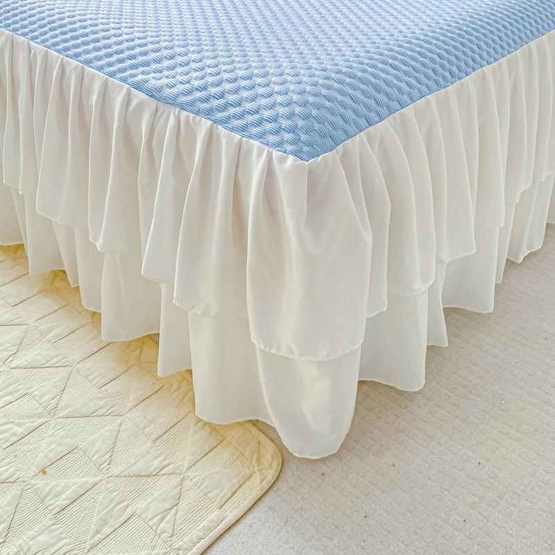3pcs Set Adjustable Mattress Cover for Double King Queen Bed Cotton Fitted Sheet with Elastic Bands Non Slip Sheet