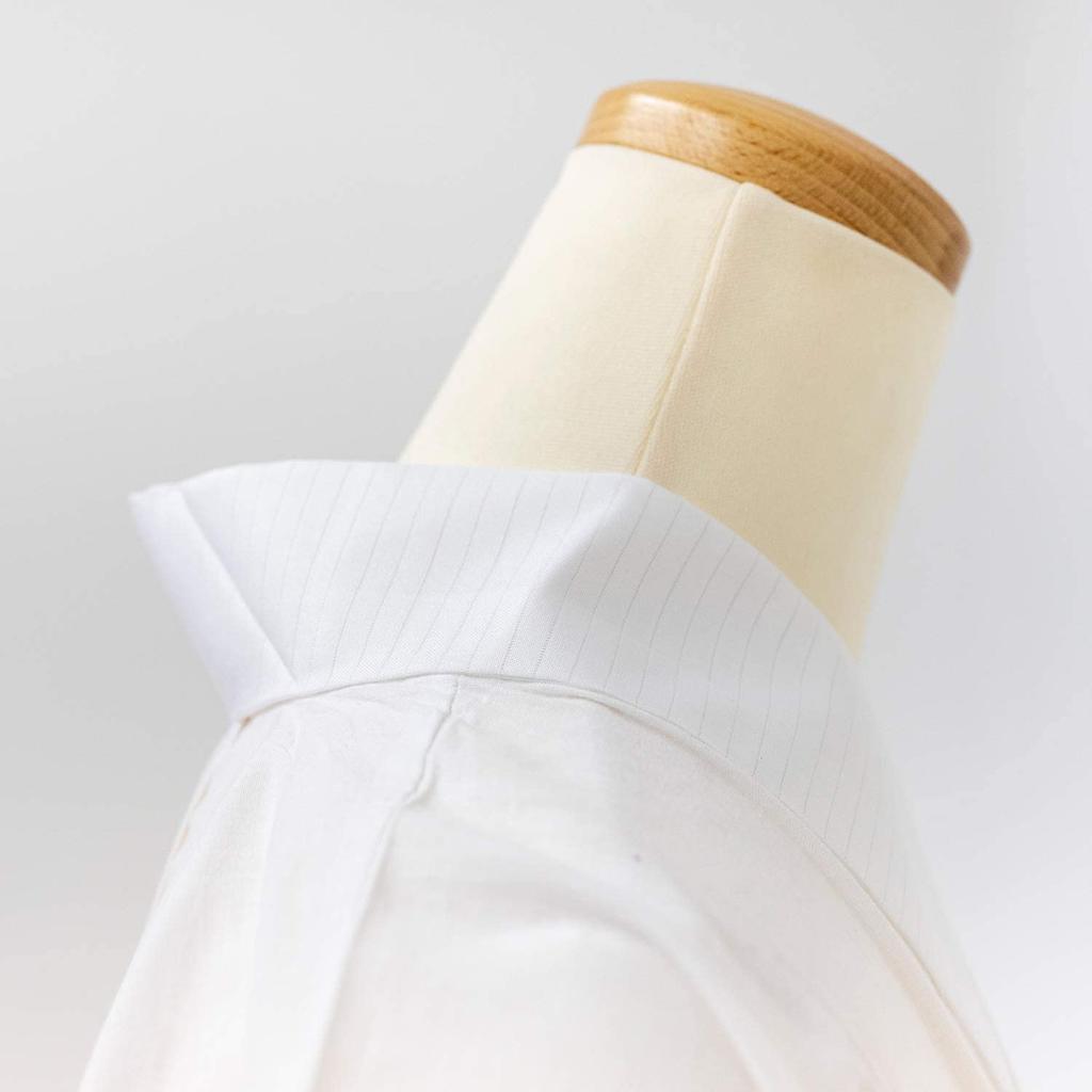Washable Nagajuban for Women [KYOETSU] (long Undergarment), Plain, Silk-stitched Collar, (LL, White)
