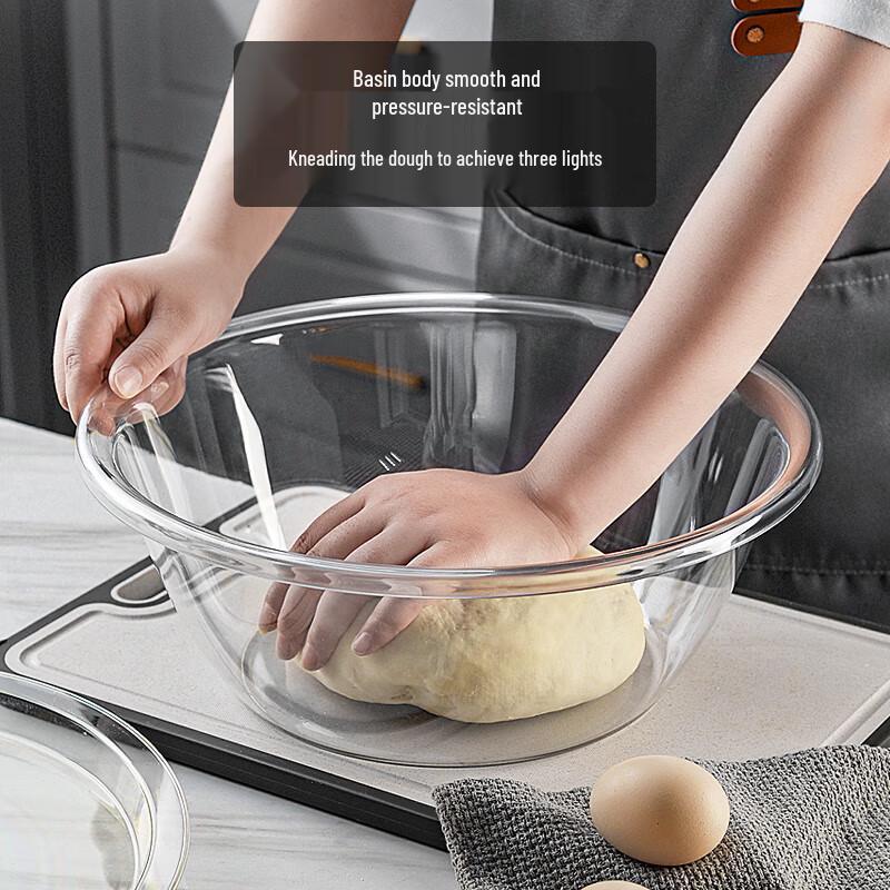 

Zhi Nian Hua Transparent Non-Stick Dough Mixing Bowls Set