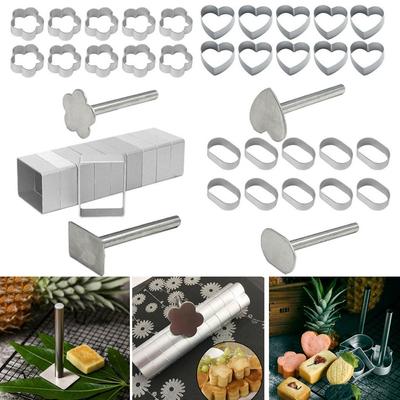 10pcs Square Rectangle Pineapple Shape Pie Cake Cookie Mold Biscuit Cutter Press