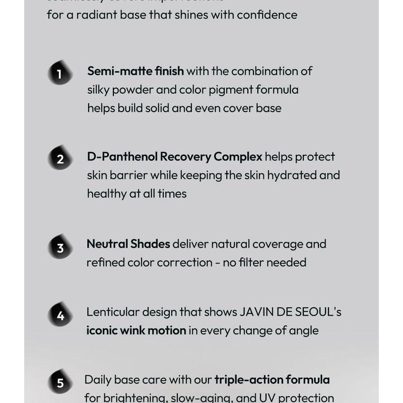 JAVIN DE SEOUL - Wink Foundation Pact - 5 Colors