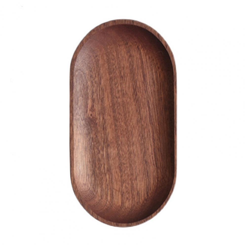Vintage Wooden Snack Tray Cup Pad Coaster Plate Kitchen Decorative Plate Fruit Dish Sandwich Bread Buffet Salad Serving Tray