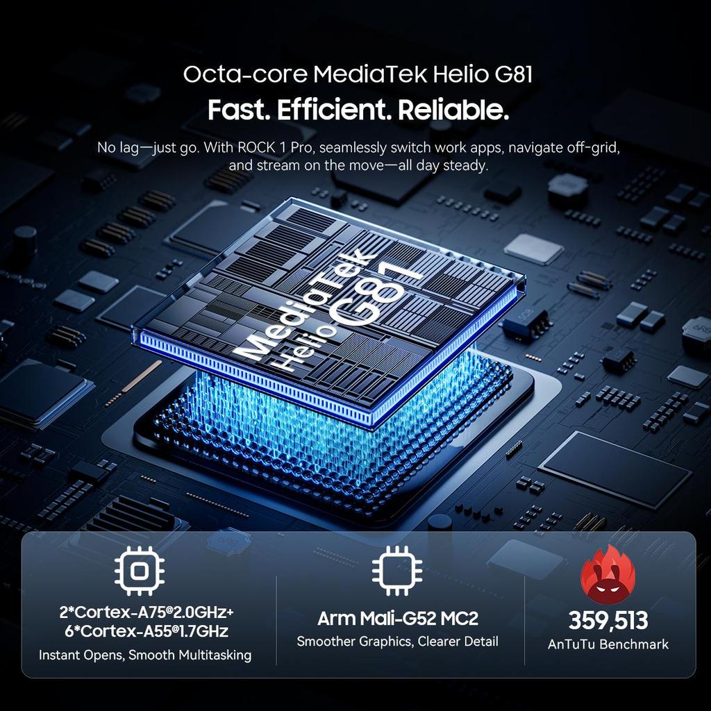 Blackview ROCK 1 PRO Professional Scanner Mobile, 8GB RAM, 256GB ROM Android 16 15000mAh Rugged Smartphone