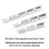 BMW Seat Memory Button Covers: Electroplated Silver for 5 Series & 7 Series F10/F11/F18/F07/F01/F02/F04.