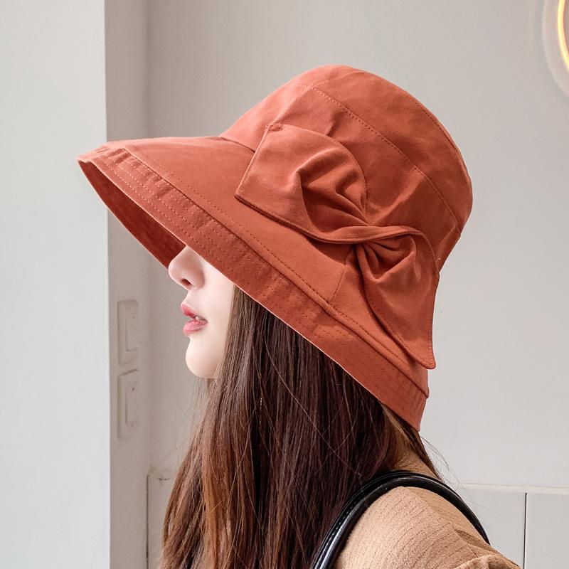 

Стильная японская солнцезащитная шляпа в корейском стиле для женщин. Модная рыбацкая шляпа. Защита от солнца. Узел-бабочка. Активный отдых на свежем воздухе.