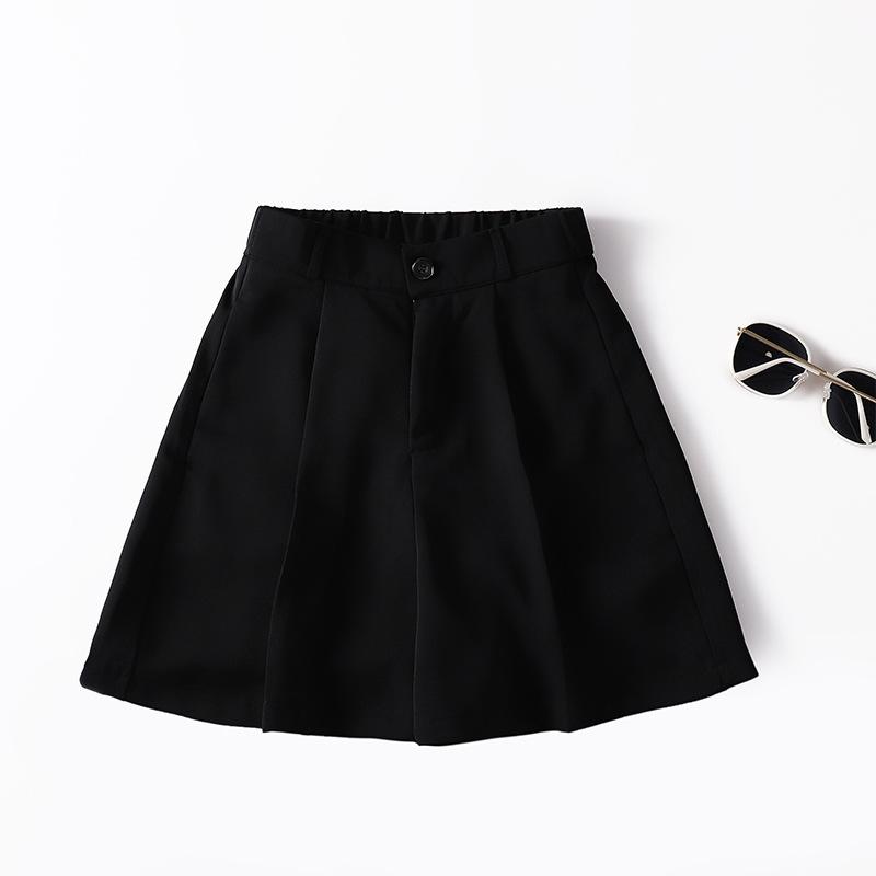 Shorts Women's Summer Wear Thin Casual Loose Wide-leg Women's Pants High Waist Versatile Five-point Suit Pants Children