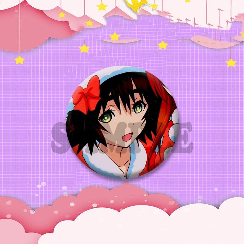 Kurisu Makise Mayuri Shiina Rintaro Okabe Cartoon Round Badge Anime Steins Gate Brooch Clothing Backpack Accessories Lapel Pins