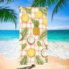 Vibrant Red Tomato Beach Towel - Quick Dry Microfiber with Realistic Fruit Print, Fun Sand Free Blanket for Summer Pool Party