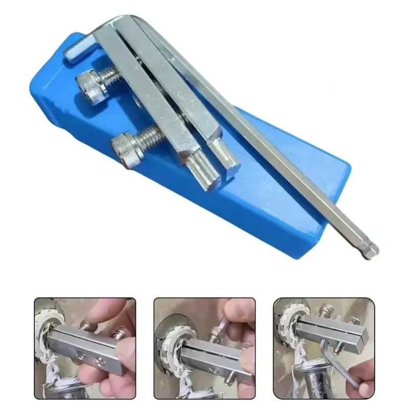 Hex Stripped Screw Extractor Set Multifunctional Handle Broken Screw Removal Tool Bolt Extractor Kit Pipe Extractor