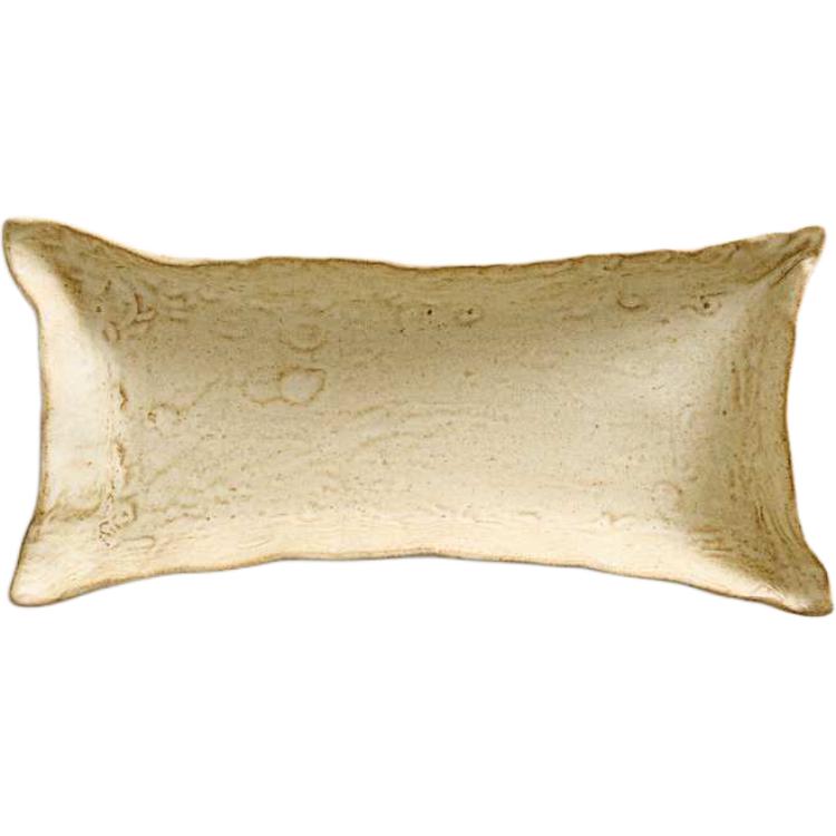 

Zara home Керамический декоративный поднос неправильной формы Коробка для хранения Бежевый 13*26*3.5см 13*26*3.5cm