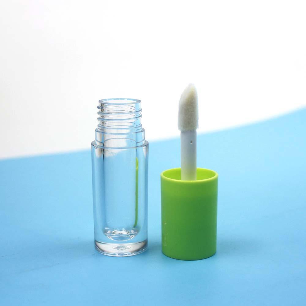 6ml Clear Plastic Thick Fat Lip Gloss Tube, Electroplated Lip Oil Lip Glaze Empty Container for DIY