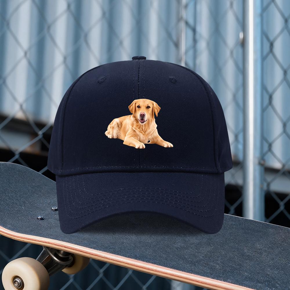 An Adjustable Hat Featuring a Golden Retriever Print Perfect for Both Unisex And Women in Outdoor Sports Style ItS an Ideal Gift