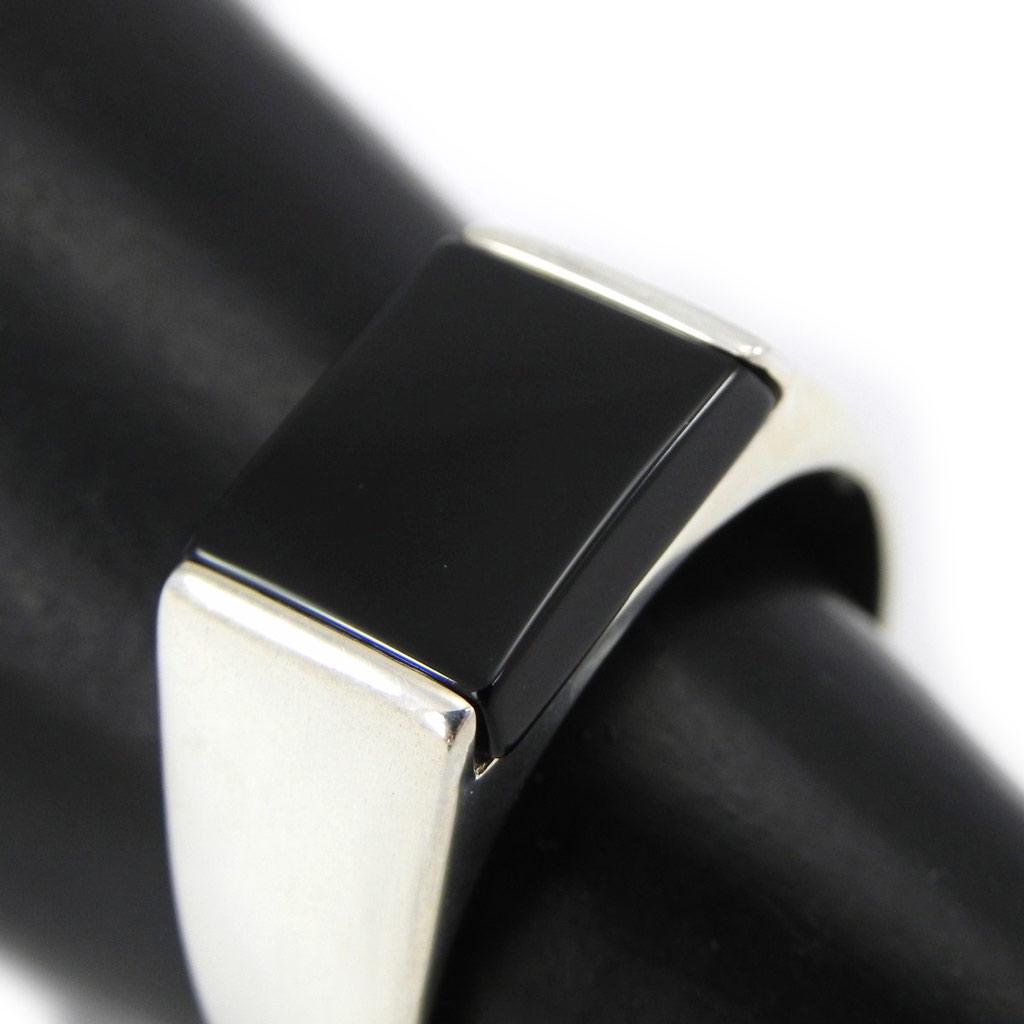 Men's Silver Ring 'King' Black Silver - 10 Mm