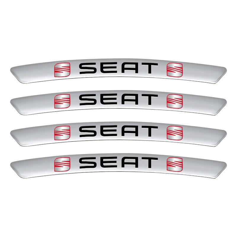 

4 шт. Значок ступицы колеса автомобиля Наклейки на обод шины Аксессуары для SEAT Leon Ibiza Alhambra Niva Kalina Priora Granta Largus