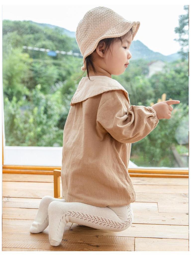 Leggings d'été en maille de coton style espagnol pour bébés et jeunes enfants
