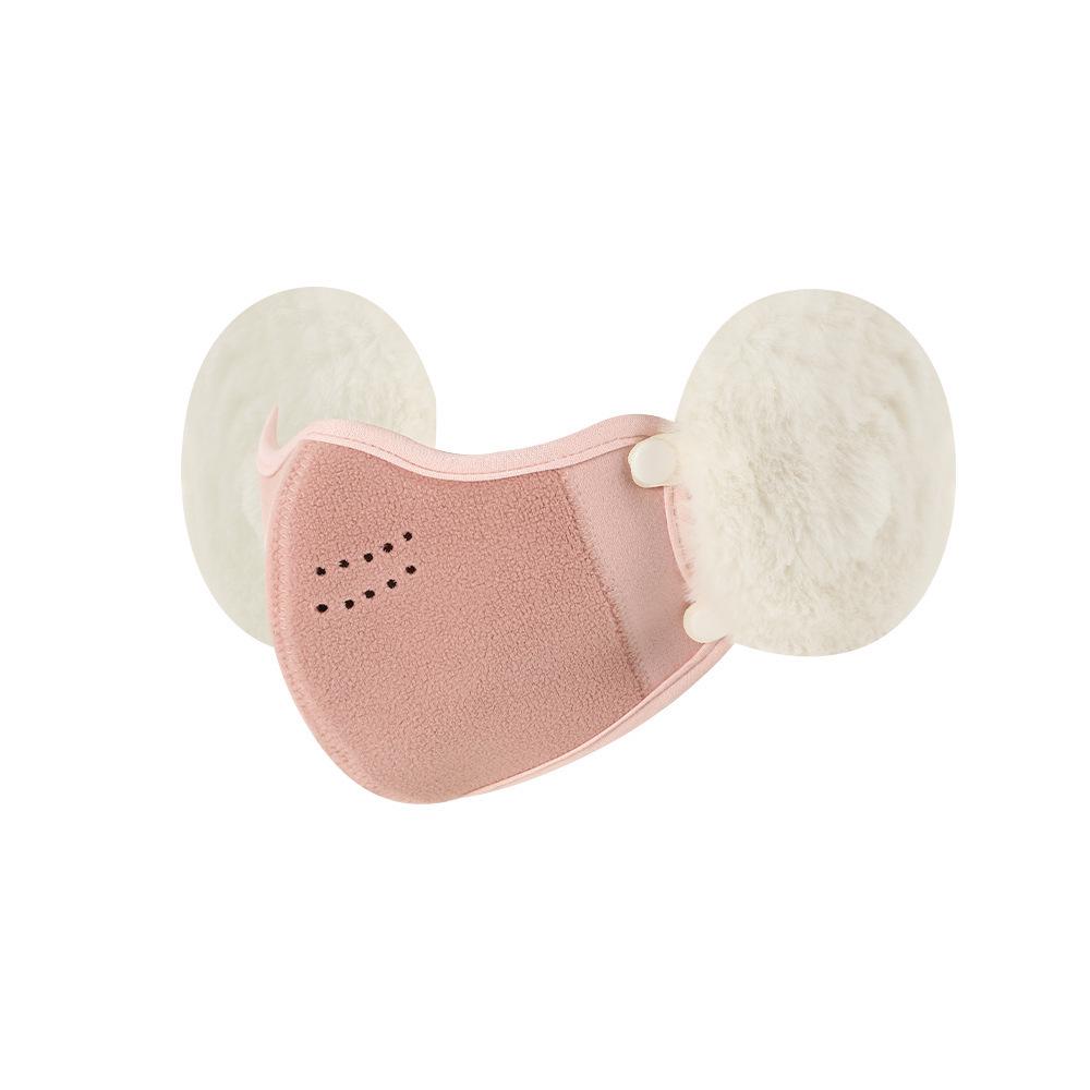 2025 A/W Plus Velvet Warm Mask with Cute Cloud Ear Protection, Detachable, for Women & Men - Ideal for Cycling & Cold Weather