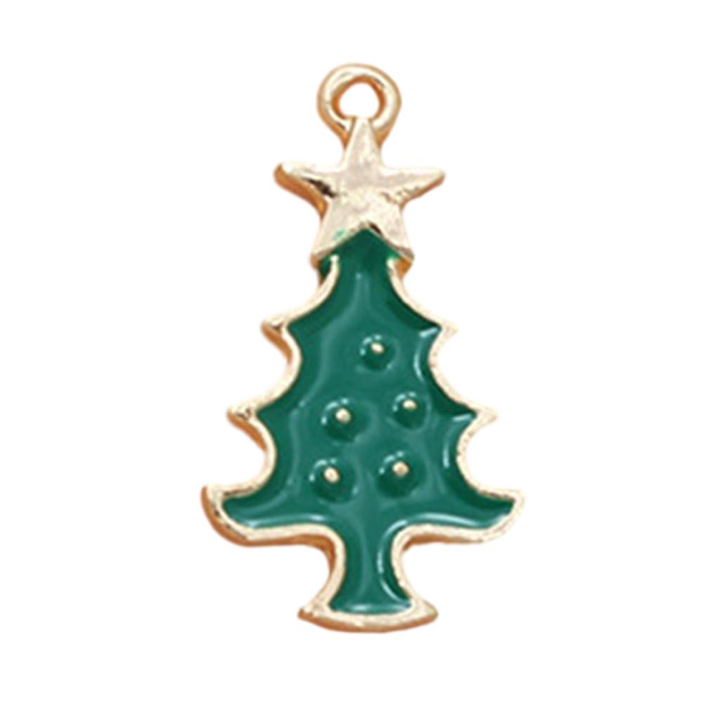 Christmas Tree Charms Jewelry Making Charms Pendant for Necklace Bracelet Earring Making Cristmas Stocking Stuffer