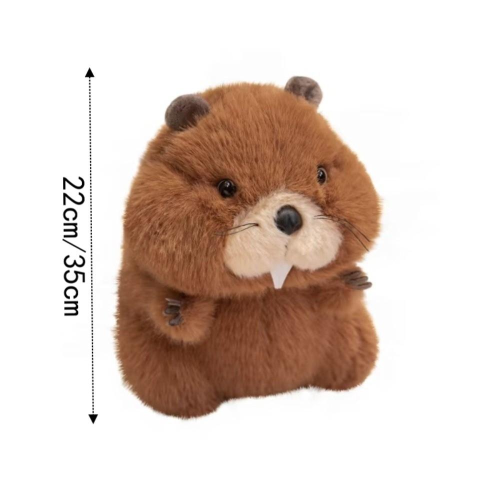 22-35 CM Cartoon Doll Soft Texture Warm Appease Doll Chubby Groundhog Doll  For Children