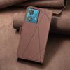 For Motorola Edge 40 Neo 5G Case BINFEN COLOR BF35 Geometry Imprinted Leather Phone Cover RFID Blocking Wallet Stand