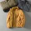 Double-sided Wearable Autumn and Winter Men's Outdoor Windproof Waterproof Standing Collar Plus Velvet Thermal Jacket Casual Jacket