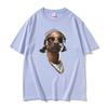 Rapper Snoop Dogg Funny Meme Graphic T Shirt Vintage Hip Hop Harajuku Tshirts Unisex Casual 100% Cotton T-shirt Streetwear