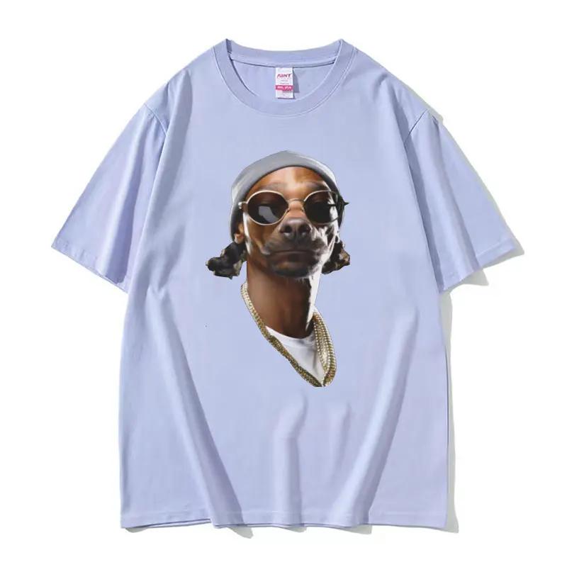 Rapper Snoop Dogg Funny Meme Graphic T Shirt Vintage Hip Hop Harajuku Tshirts Unisex Casual 100% Cotton T-shirt Streetwear