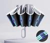 60K Buckle Men Women Umbrella  Fully Automatic Reverse Folding Umbrella with Windproof Reflective Stripe UV Umbrellas