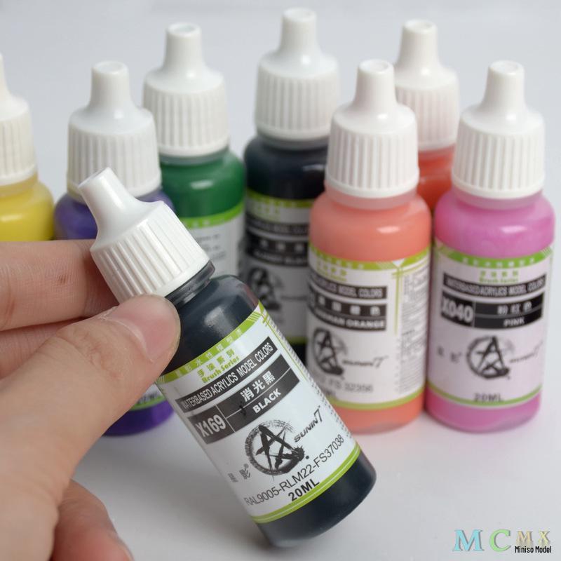 Peinture à Base d'Eau 169-170 Série Peinte à la Main pour Maquettes et Figurines par Qin Xuan