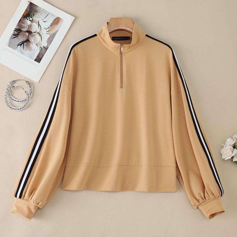 ZANZEA Women Casual Stand Collar Long Sleeve Blouse