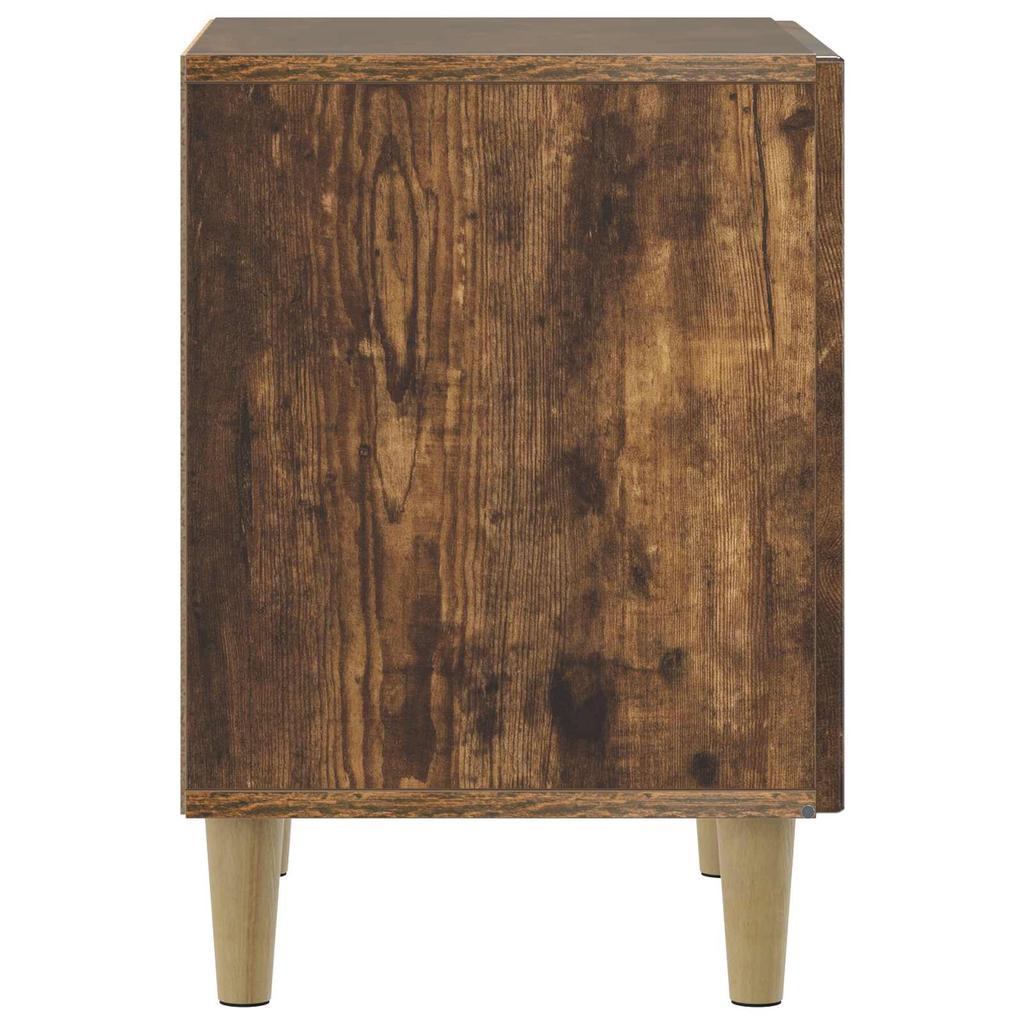 Nightstand Smoked Oak 43 x 34.5 x 50 cm Engineered Wood