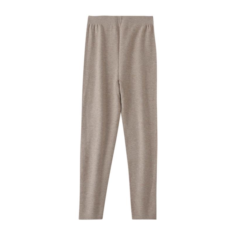 

Women s High-Waisted Slim-Fit Imitation Wool Knitted Pants for Autumn/Winter - Versatile for Outdoor or Indoor Wear Medium верблюд