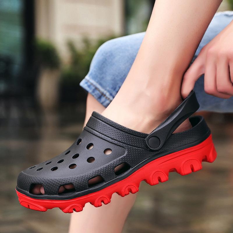 Men Clogs Sandal Shoes Outside Daily Wear Shoes Eva Lightweight Slide Shoes Summertime Sandalias Platform Hombre Women Beach Large Big Size 50