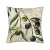 Olive Branch Pillow Cover  Square Cushion Cover Novelty Pillow Case For Sofa Home Decoration